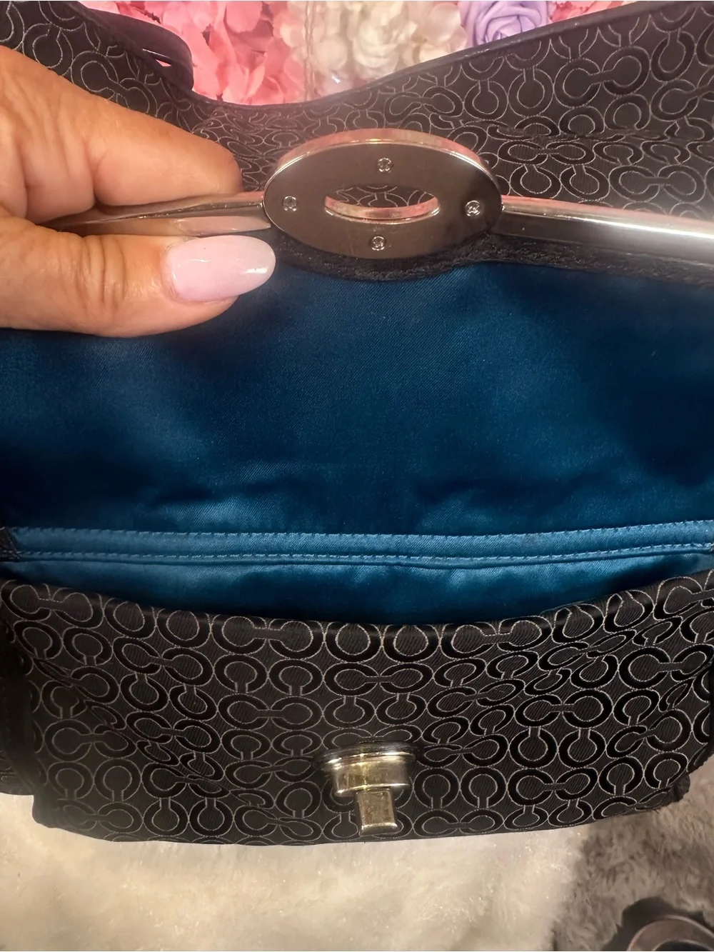 Coach Madison Art Signature Hobo Bag Like New
